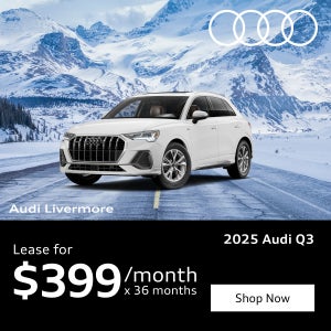 2025 Audi Q3 Lease for $399 per month plus tax at Audi Livermore