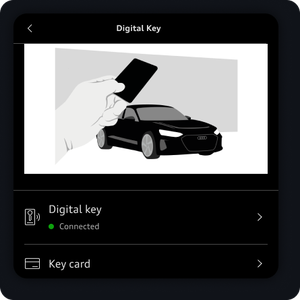 The all functions screen is shown with the Digital Key button highlighted towards the bottom of the screen.
