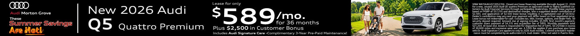 Audi Q5 Promotional Banner