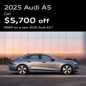 Front view of an Audi A5