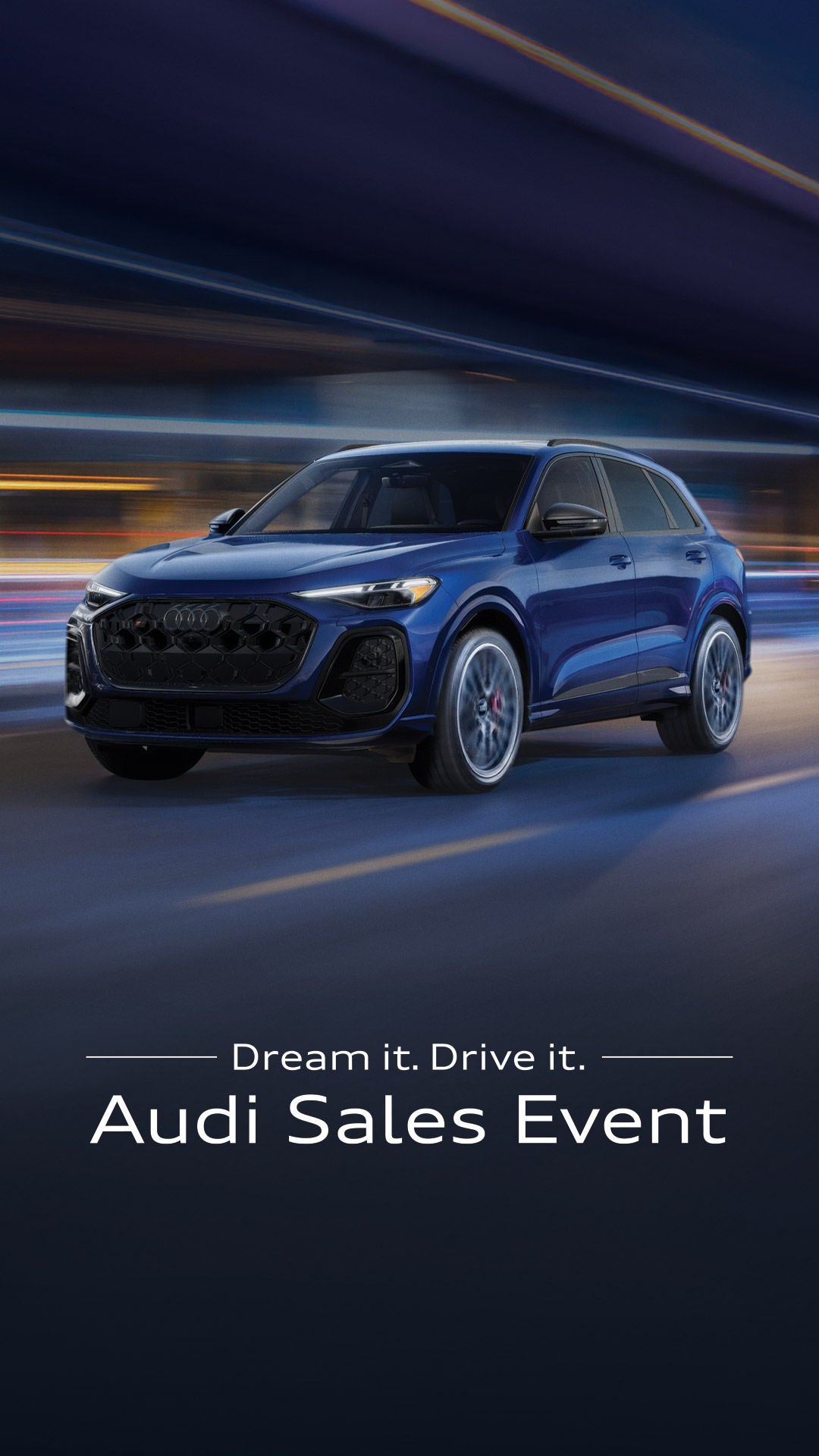 Audi 2025 Audi Q6 e-tron left profile driving.