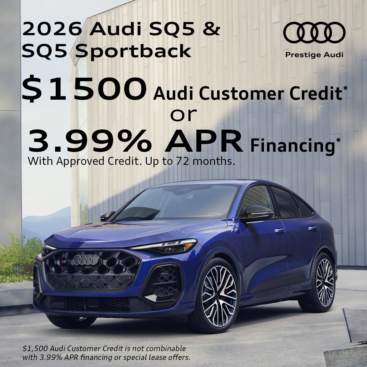 2026 Audi SQ5 and SQ5 Sportback - Discount or APR offer