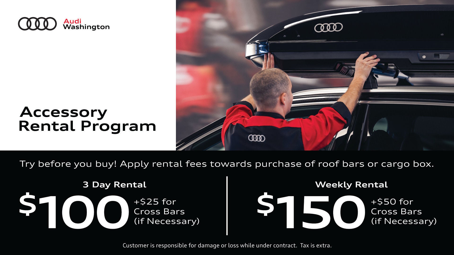 Audi Accessory Rental Program