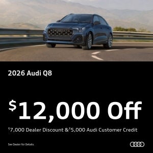 Audi Q8 front view driving