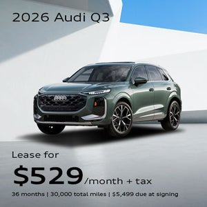 Side angled profile of 2026 Audi Q3