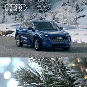 Side view on an Audi Q5 parked.