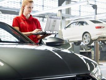 Routine Audi vehicle service