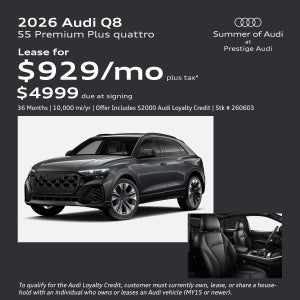 2026 Audi Q8 Lease Offer