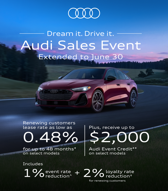 Dream it. Drive it. Audi Sales Event.