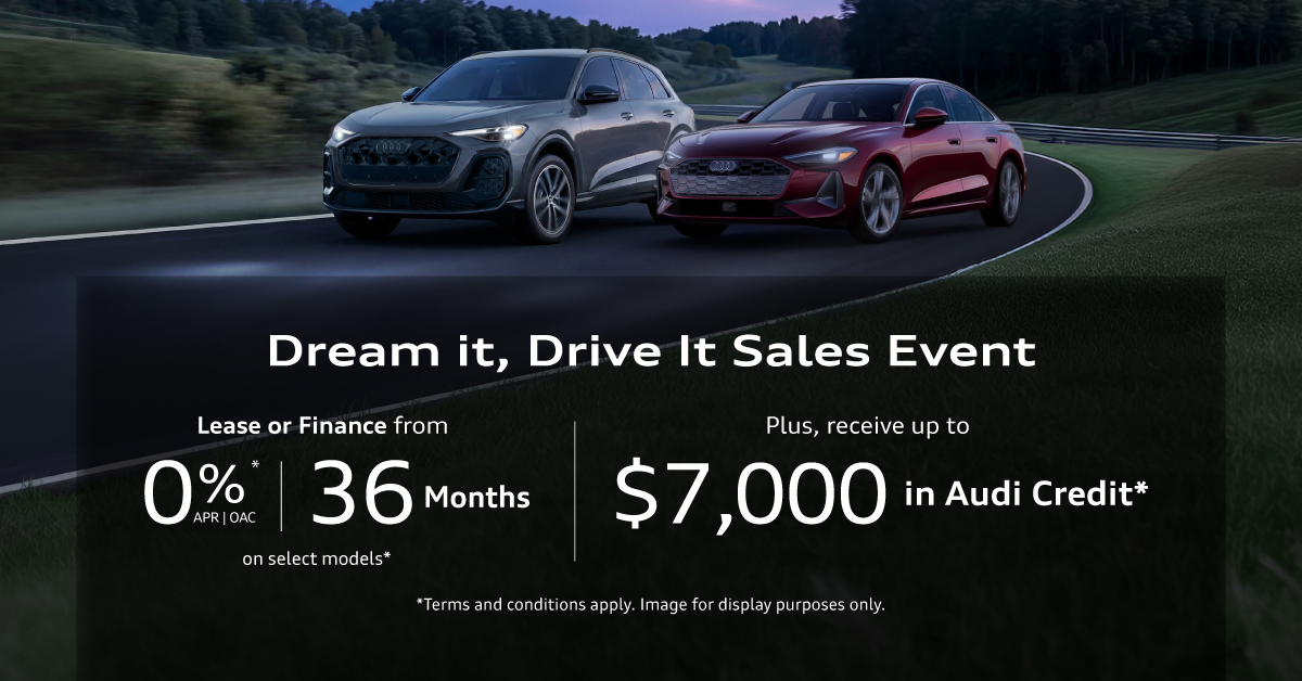 Dream It, Drive It Sales Event at Audi Midtown Toronto