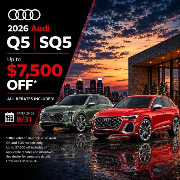 2026 Audi Q5-SQ5 Save Up To $7,500 at Audi Huntsville