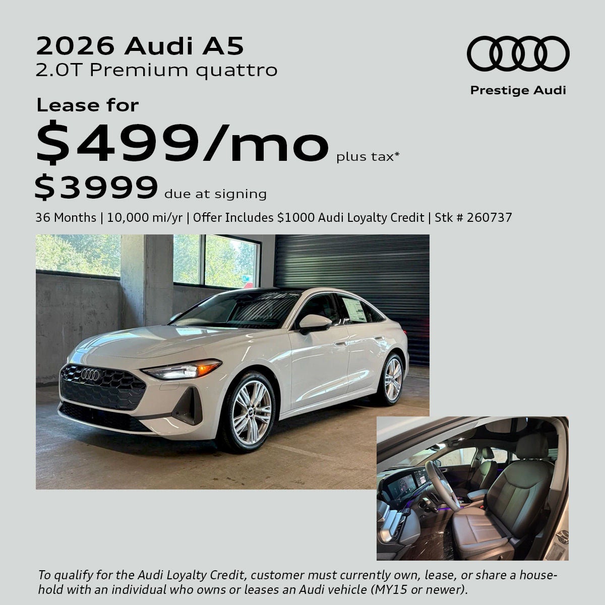 2026 Audi A5 Lease Offer