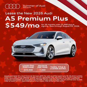 Lease the New 2026 Audi A5 Premium Plus $549/mo