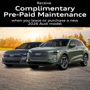 Audi electric vehicle parked and charging