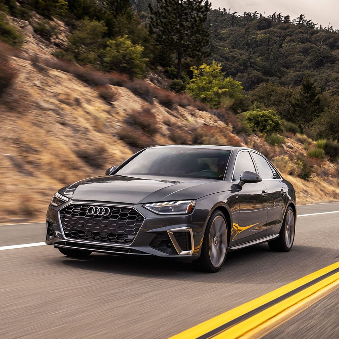 audi a4 on the road