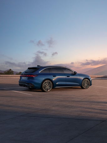 Side profile view of an Audi A5