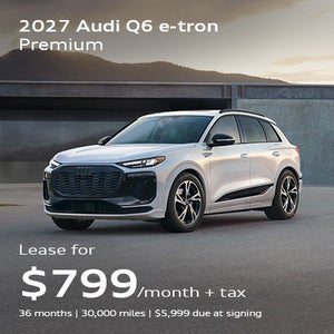 front facing 2027 Audi Q6 e-tron driving