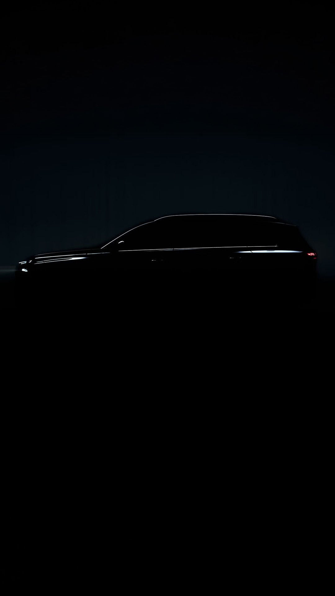 Silhouette of the Audi Q9.