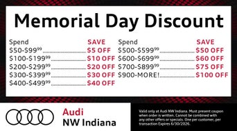 Save $5 per $100 spent, up to $100 in savings