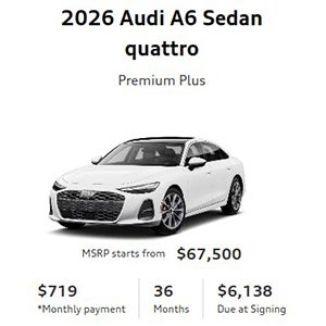 Side view of an Audi vehicle