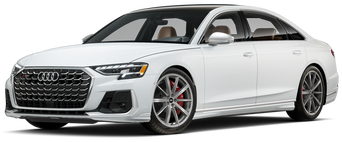 front quarter view of Audi S8 displayed