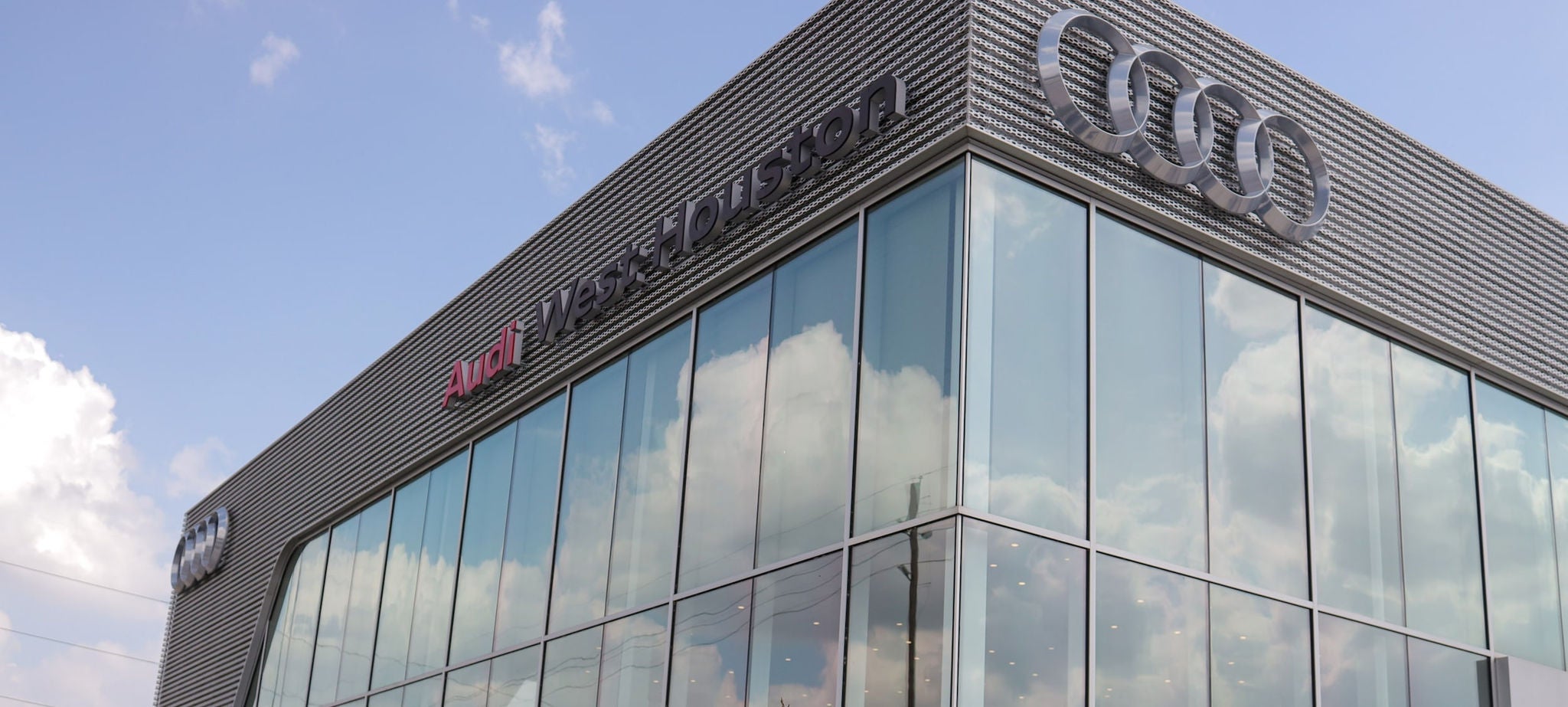 Audi West Houston dealership outdoor shot