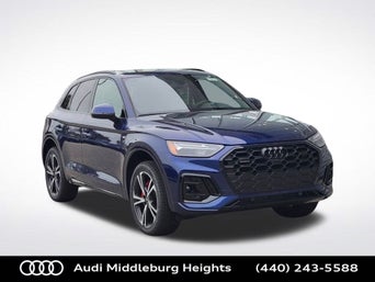 Side profile view of an Audi Q5.