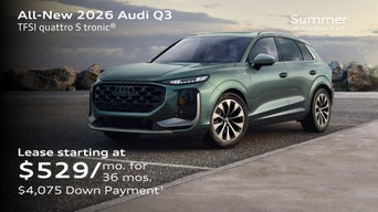 All-New 2026 Audi Q3 TFSI quattro Lease starting at $529/mo. for 36 mos. $4,075 Down Payment