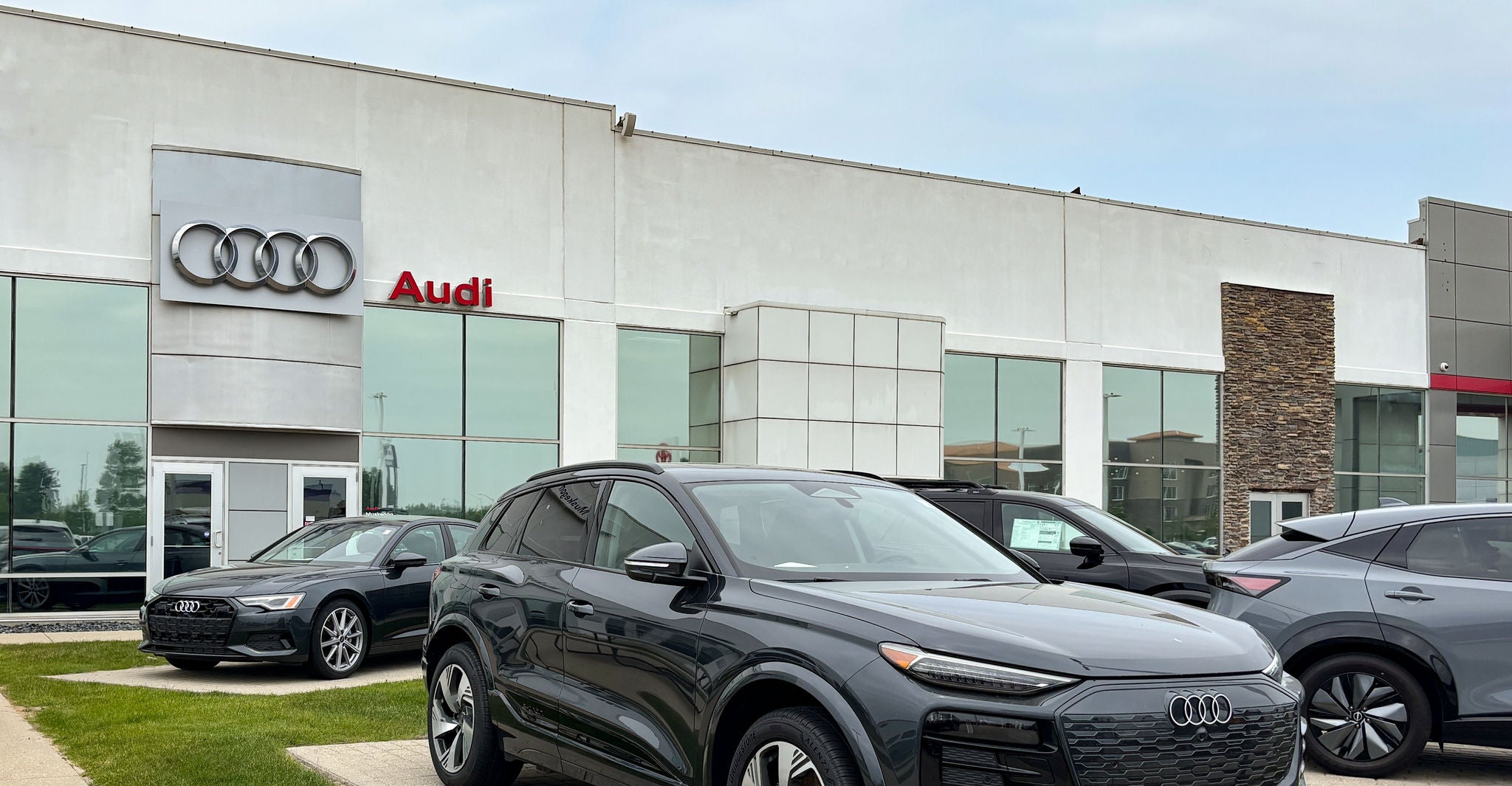 Audi dealership exterior.
