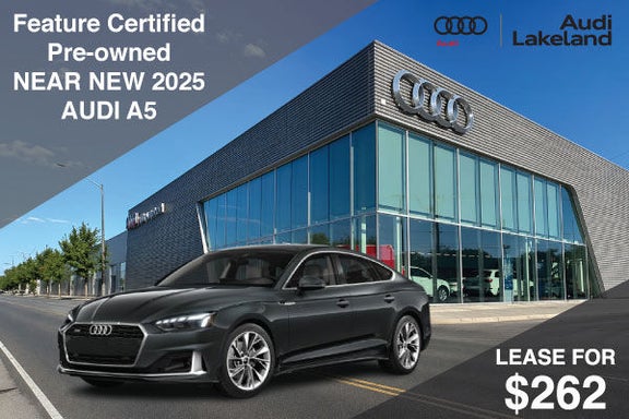 Audi A5 offer for a certified vehicle at Audi Lakeland