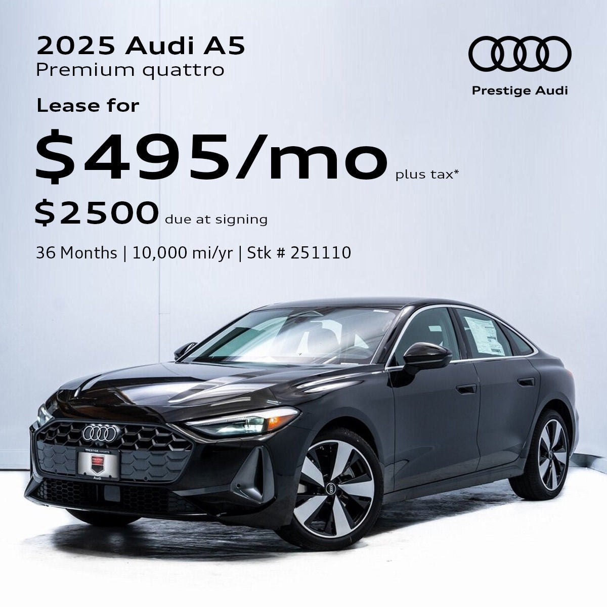 2025 Audi A5 Lease Offer