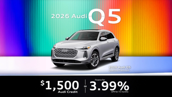 Side profile view of an Audi Q5. 