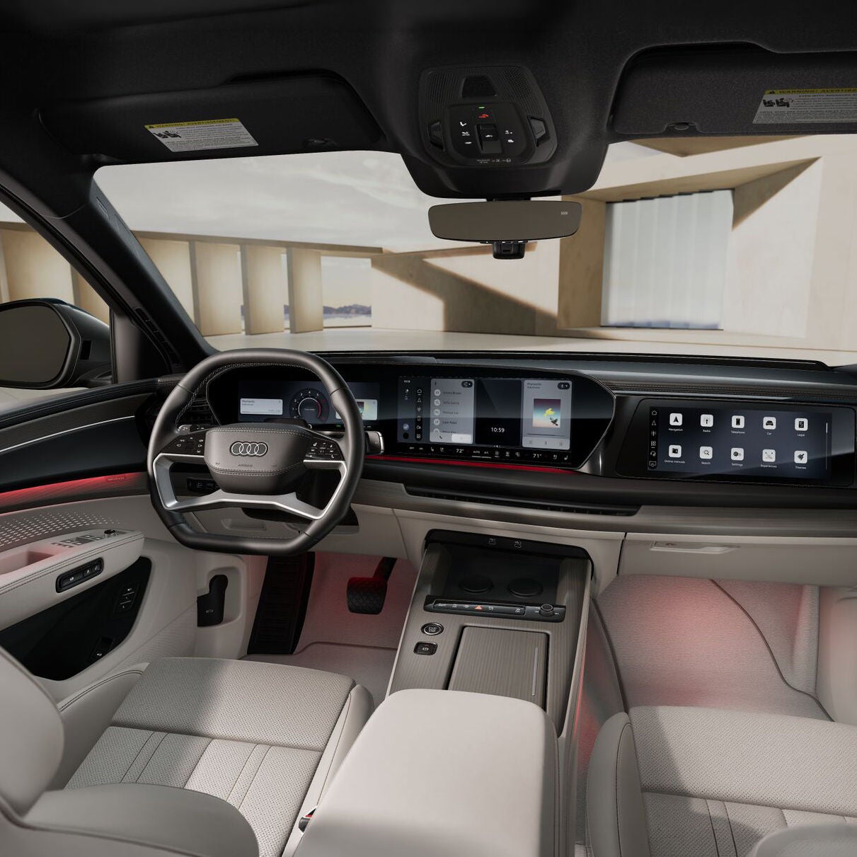 Interior of Audi Q9