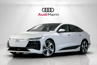  2025 Audi A6 Sportback e-tron front facing