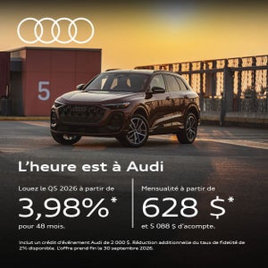 Audi Q5 2026 - Promotions Septembre 2026 chez Audi de Québec.