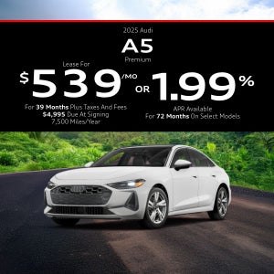 2025 Audi A5 Premium Lease For $539/mo OR 1.99% APR