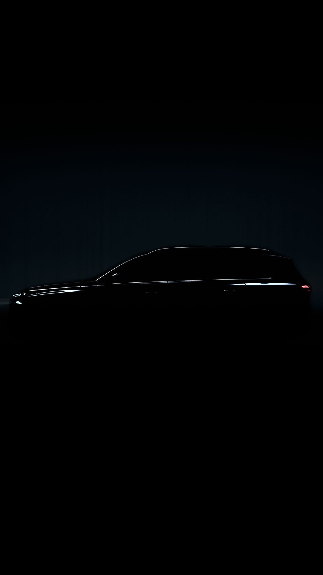 Silhouette of the Audi Q9.