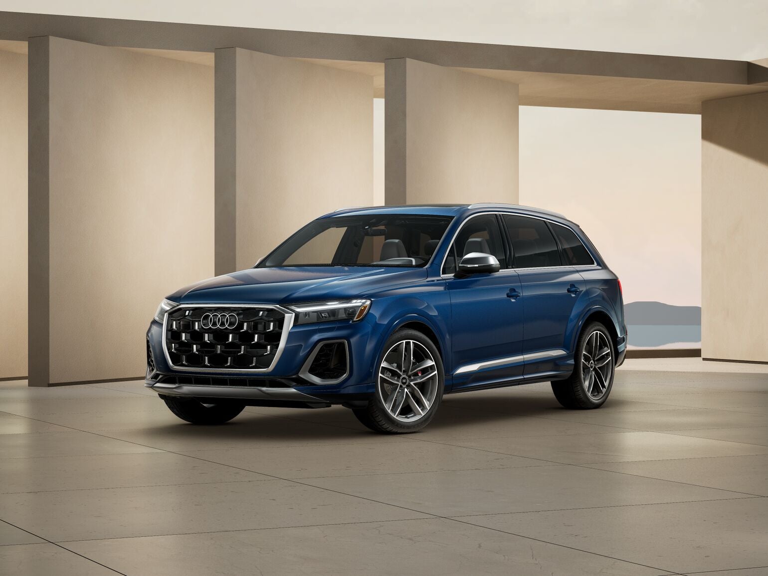 2025 SQ7 trim level Premium Plus in Ascari Blue metallic