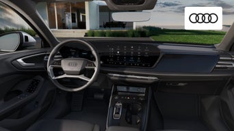 Interior view of the Audi A5 Sportback highlighting advanced technology and refined materials
