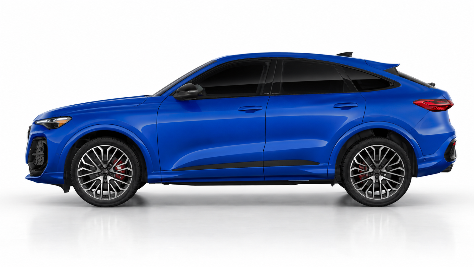 2026 Audi SQ5 Sportback in Nogaro Blue Pearl Audi exclusive paint, side profile
