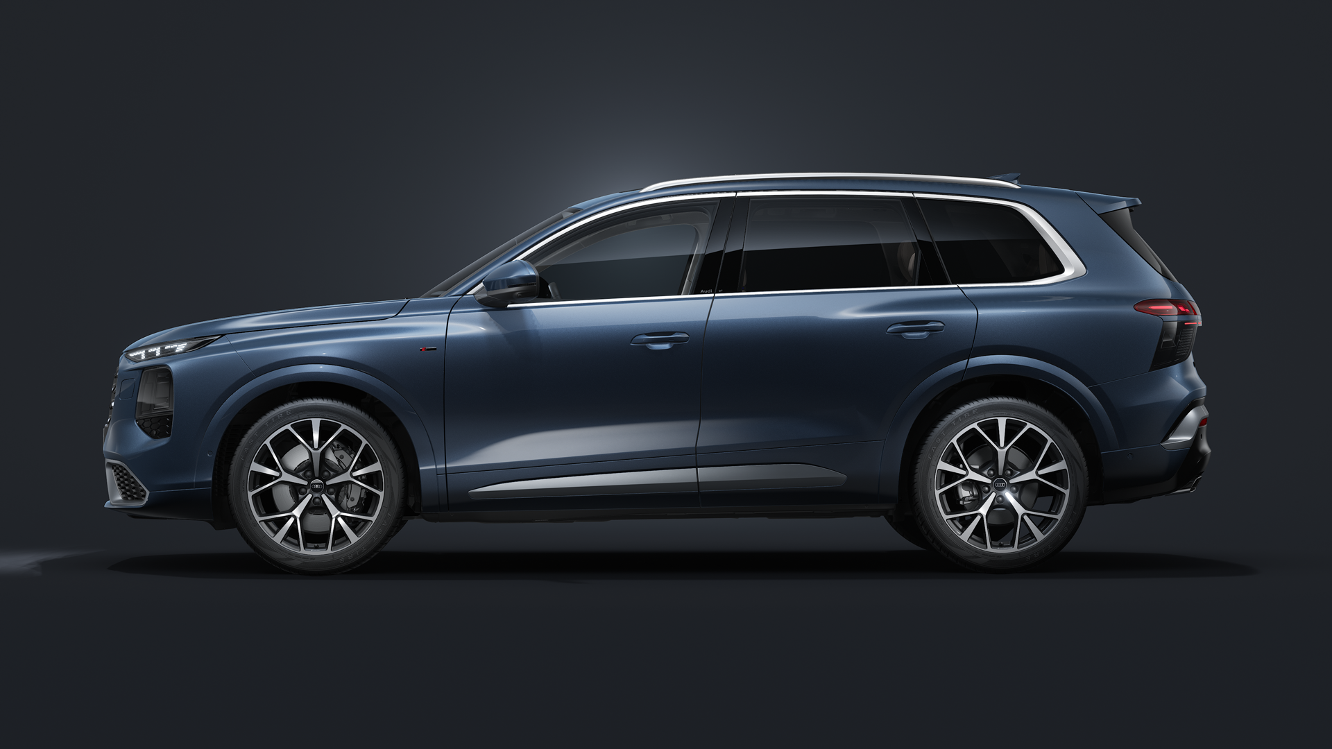 2027 Audi Q7 on dark background
