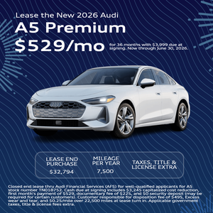 Lease the New 2026 Audi A5 Premium Plus $529/mo