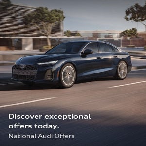 Side profile of 2026 Audi A6 driving