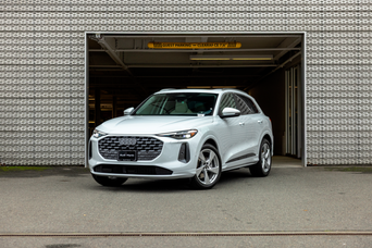 2025 Audi Q5 pulling out of garage