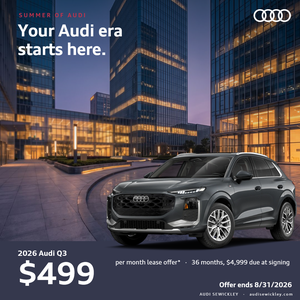 2026 Audi Q3 lease special