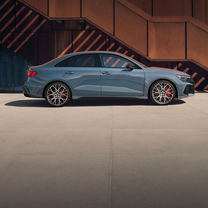 Side view of the Audi RS 3.