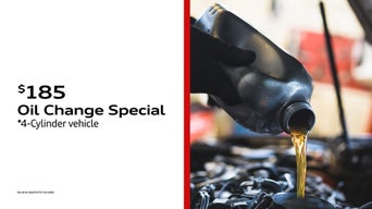 Oil change special of $185