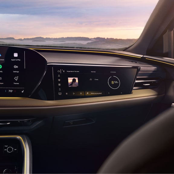 Gros plan du système d'affichage tactile MMI de l'Audi Q5 Sportback.