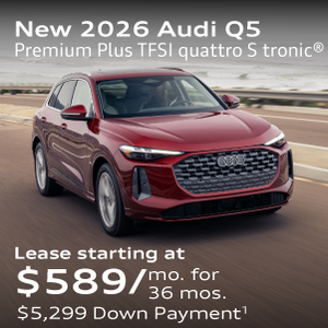New 2026 Audi Q5 Premium Plus TFSI quattro S tronic® Lease starting at $589/mo. for  36 mos. $5,299 Down Payment