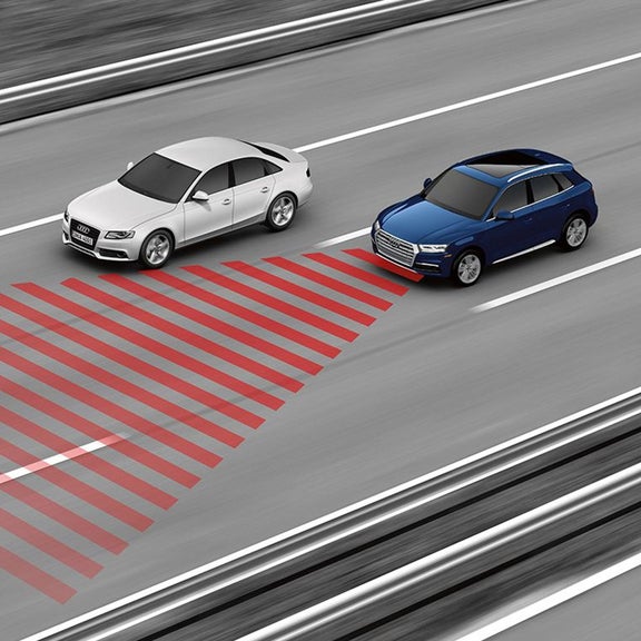 Demonstration of the adaptive cruise assist system on the Audi Q5.